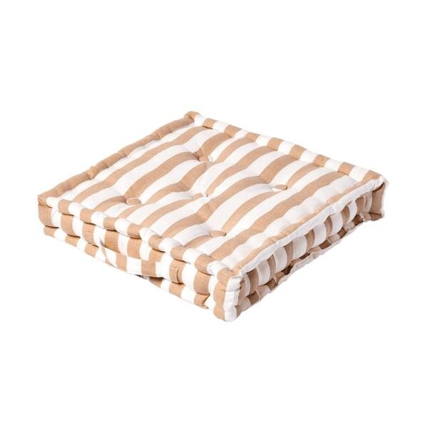 

Подушка на сиденье Homescapes Breite Streifen, 50x10x50 см, бежевый