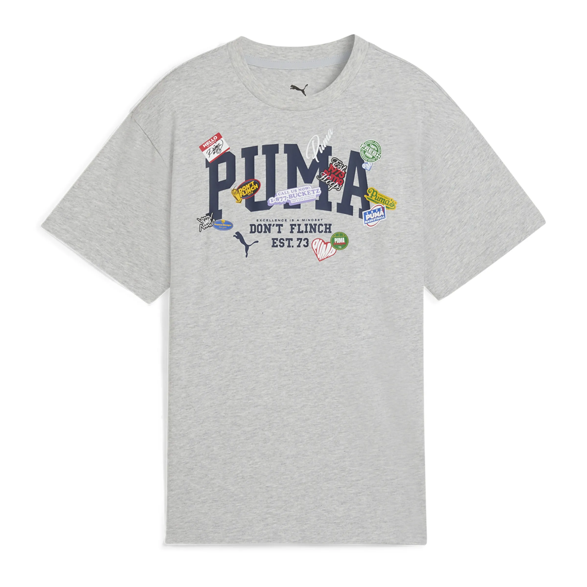 

Футболка баскетбольная HOOPERHOTLINE B унисекс Puma, серый