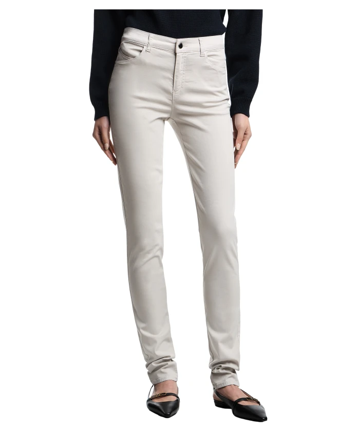 

Узкие брюки Emporio Armani, бежевый