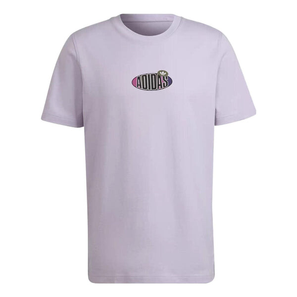 

Футболка Men's adidas originals Minimalistic Alphabet Logo Printing Round Neck Short Sleeve White T-Shirt, белый