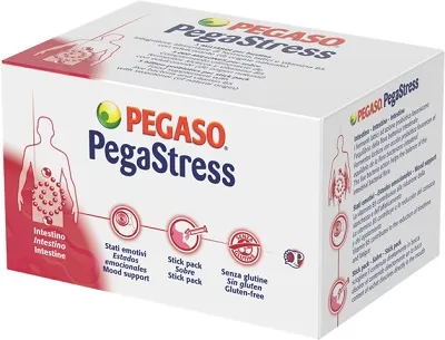 

Pegustress Кишечная флора и добавка против стресса, 28 палочек без глютена Pegaso