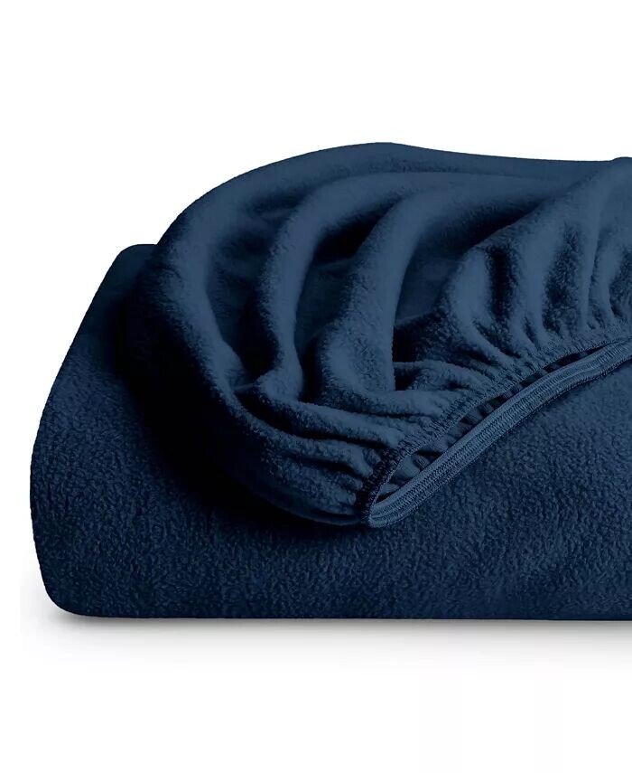 

Простыня на подкладке из флиса Twin XL Bare Home, черный