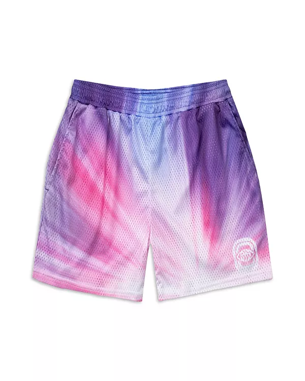 

Детские сетчатые шорты с эффектом размытия фона - для мальчиков постарше. Overtime, розовый