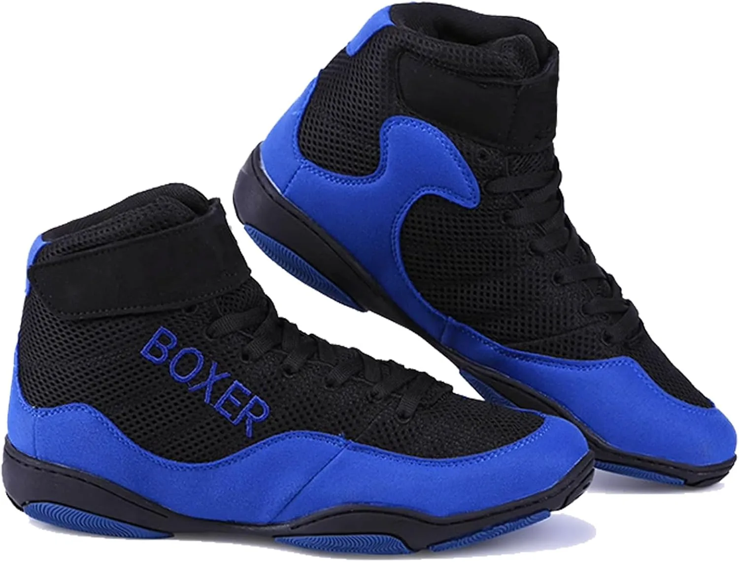 

Мужские легкие борцовские кроссовки, унисекс, дышащие спортивные кроссовки для борьбы, бокса и тяжелой атлетики Zivopah, синий