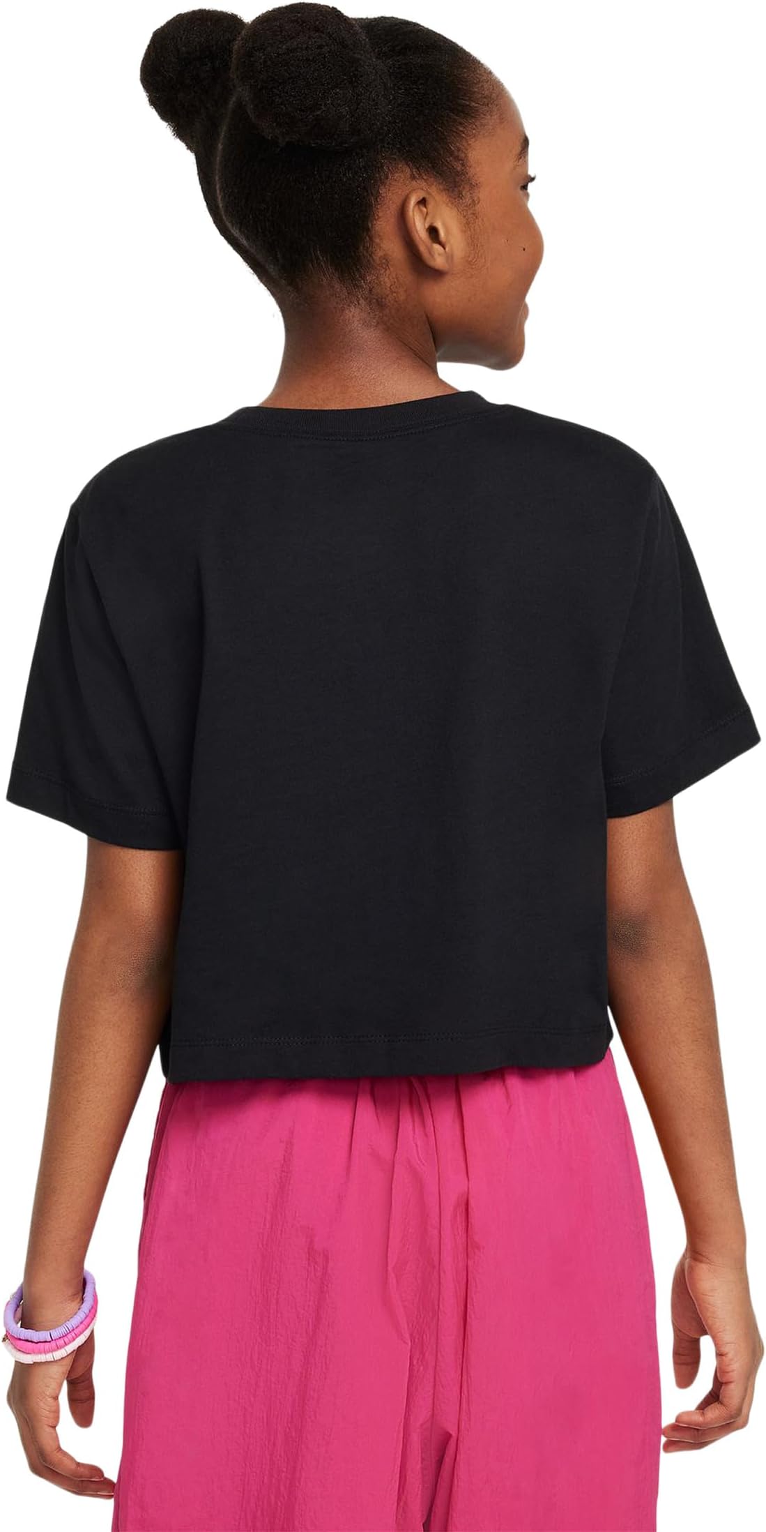 Футболка Nike Kids Cropped Futura T-Shirt, черный — фото 2