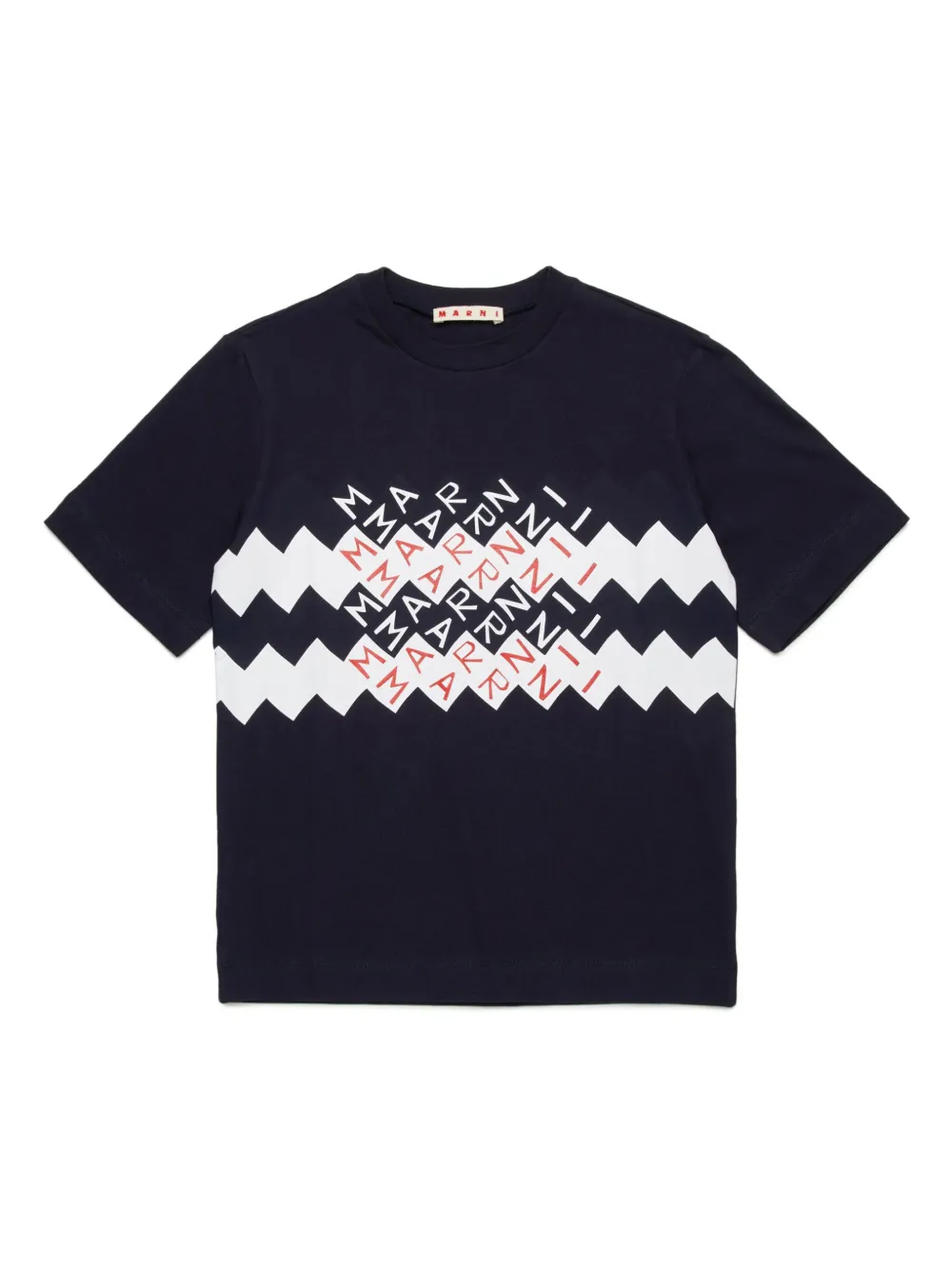 

Футболка с логотипом Marni Kids, черный
