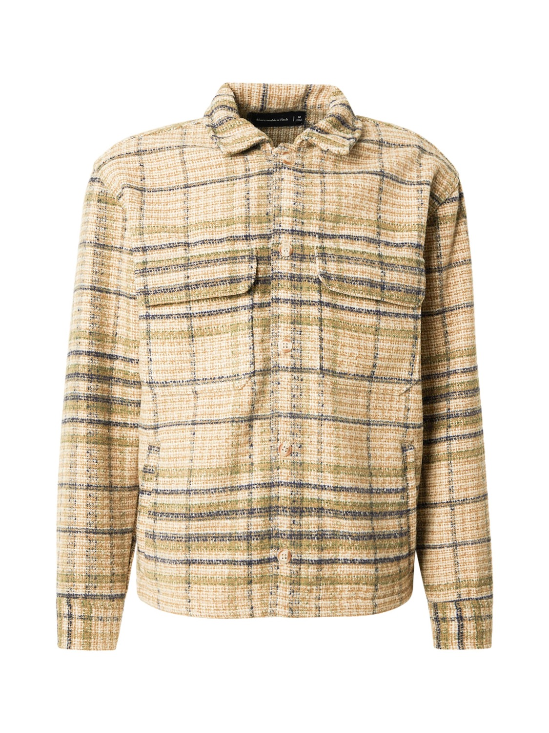 

Abercrombie & Fitch Рубашка на пуговицах бежевого цвета Regular fit