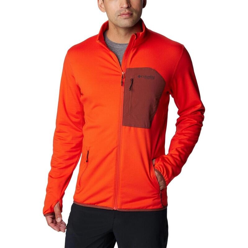 

Флисовый пуловер Columbia, цвет mango