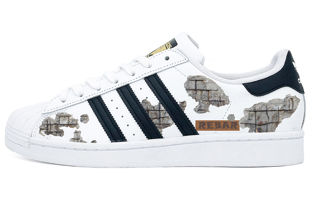 

Кроссовки adidas originals Superstar Series Skateboarding Shoes Unisex Low-top Coffee, серый