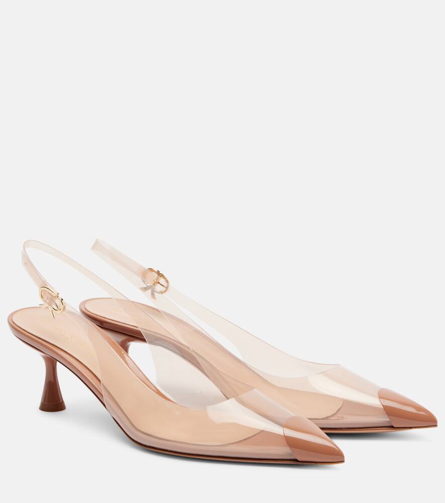 Туфли-лодочки Diana 55 на тонком ремешке Gianvito Rossi, Praline+Praline