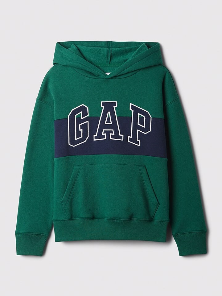 

Пуловер с капюшоном GAP Hoodie, зеленый