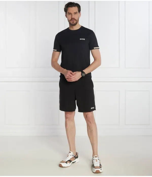 Футболка Boss x Matteo Berrettini slim fit Boss Green, черный — фото 2