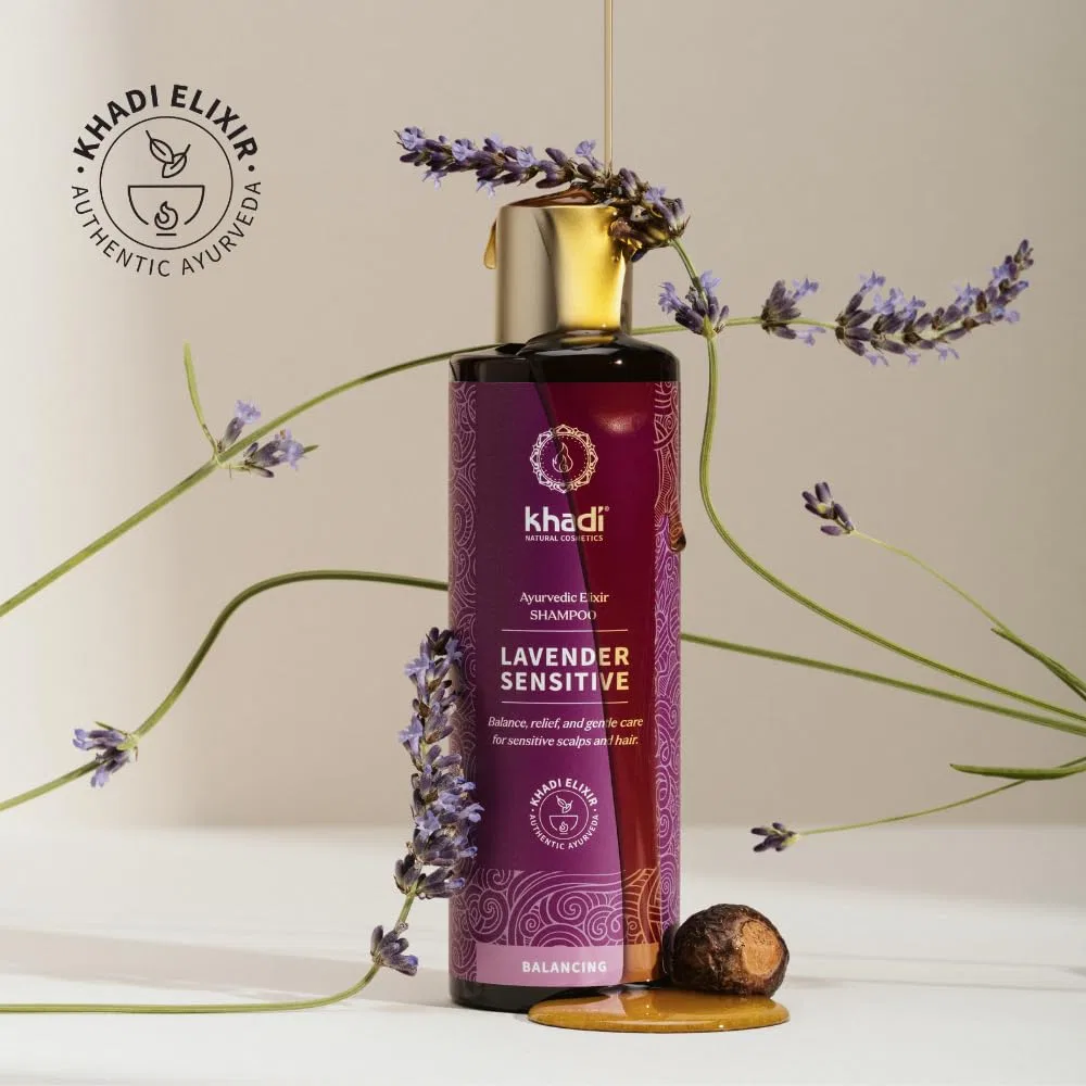 Аюрведический шампунь Khadi Lavender Sensitive с лавандой 200 мл ‎Khadi — фото 3