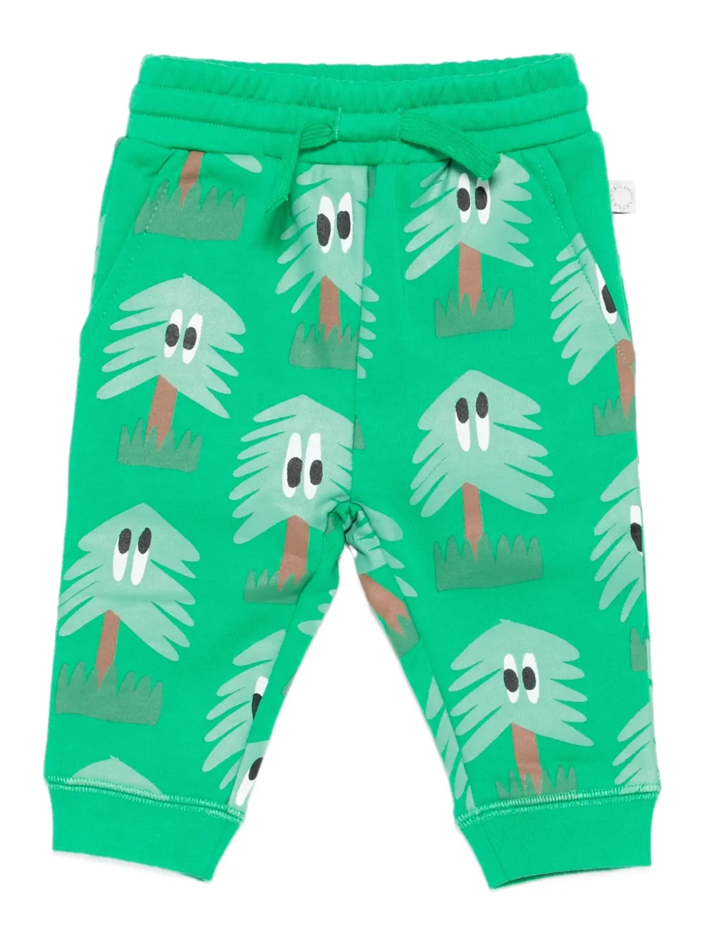 

Брюки с кулиской и принтом Stella Mccartney Kids, зеленый