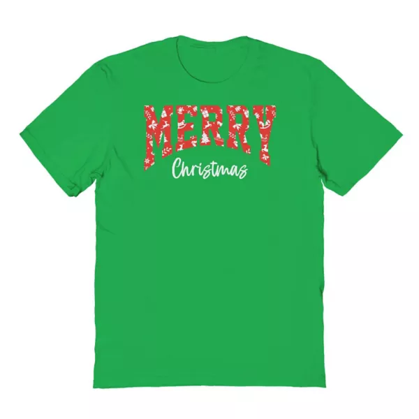 

Мужская футболка с новогодним принтом "Merry Christmas" Licensed Character, цвет irish green