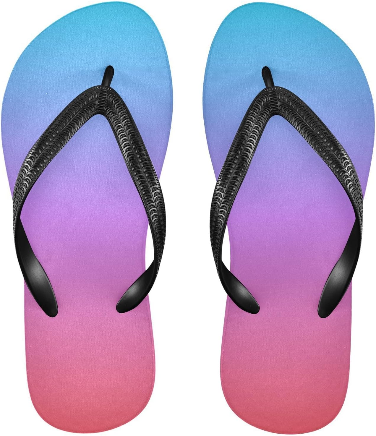 

Женские и мужские шлепанцы SPRIPORT Gradient Slim, удобные повседневные вьетнамки с мягкой подошвой, резиновая нескользящая подошва, для ванной, душа, пляжа и летних прогулок, пурпурный