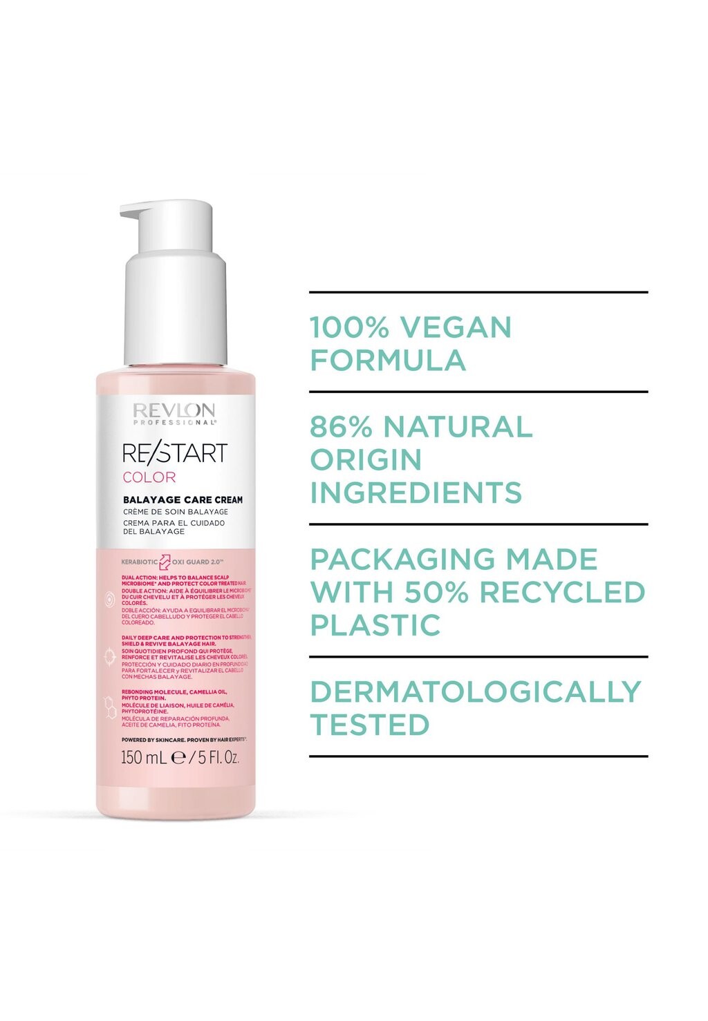 Уход за волосами RE/START COLOR BALAYAGE CARE CREAM, VEGAN LEAVE-IN TREATMENT FOR BALAYAGE COLOURED HAIR Revlon Professional — фото 2