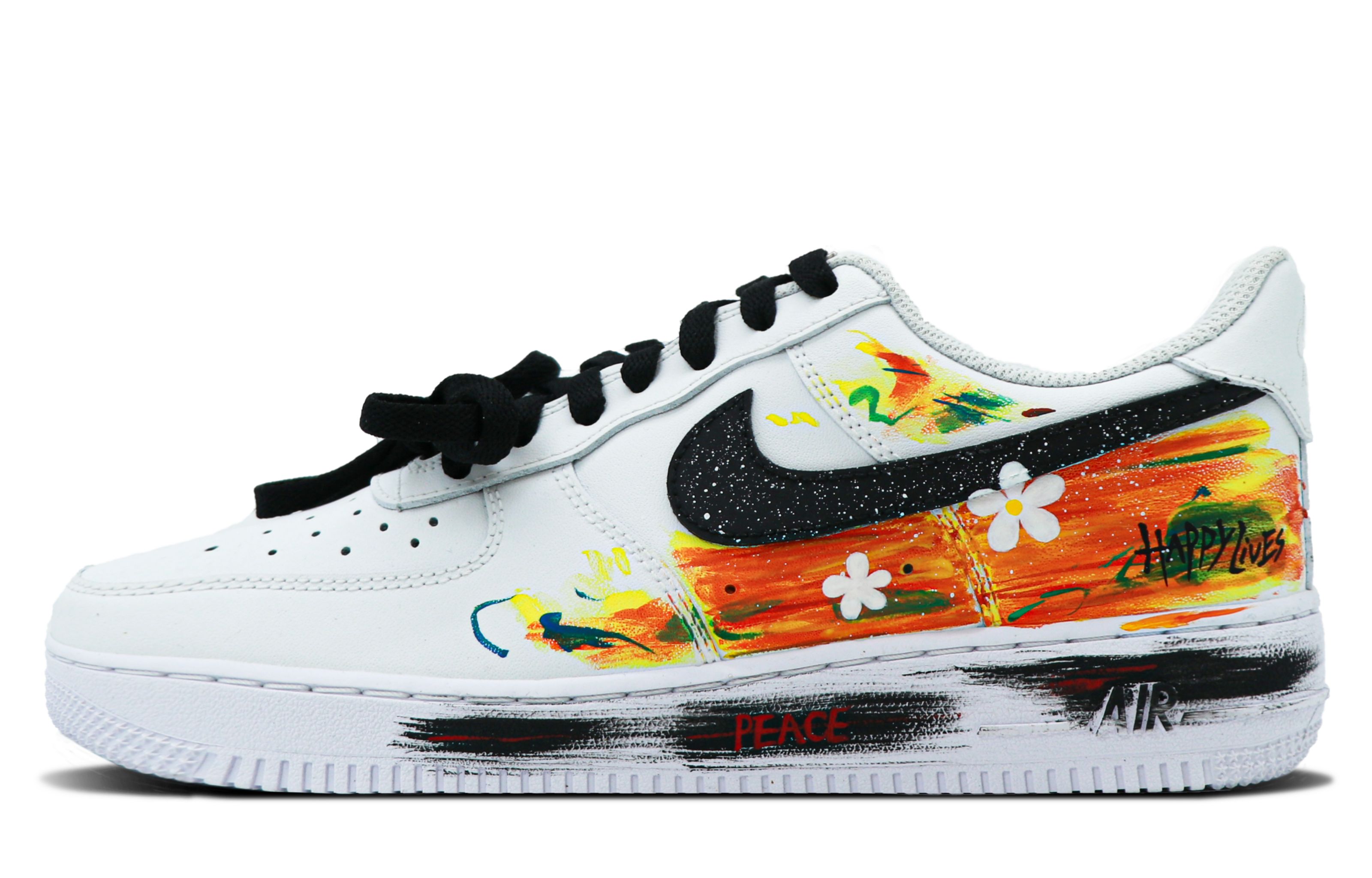 

Кроссовки Nike Air Force 1 Skateboard Shoes Women's Low-Top White Black, Белый, Кроссовки Nike Air Force 1 Skateboard Shoes Women's Low-Top White Black