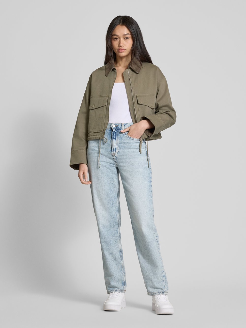 

Джинсы прямого кроя с высокой талией Tommy Jeans, светло-голубой