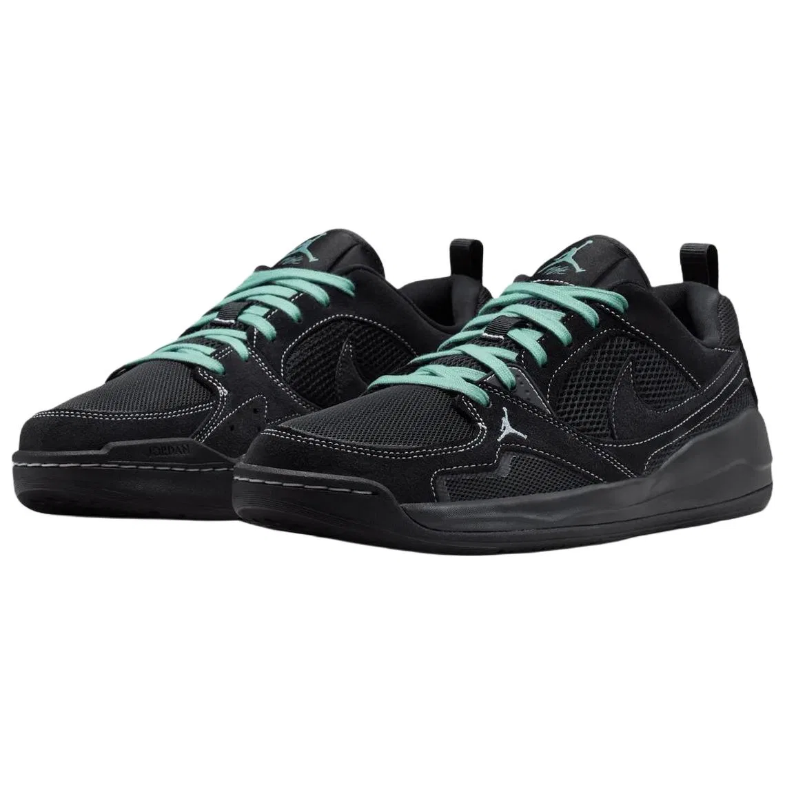 Кроссовки дышащие винтажные Jordan Black — фото 4