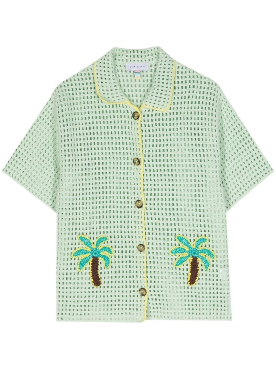 

Ажурный топ с аппликацией Mira Mikati, зеленый