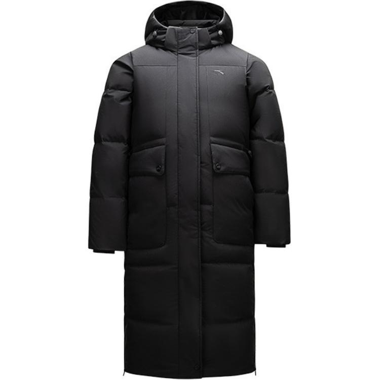 

ANTA Разнообразие тренировочной коллекции пуховик женский базовый черный, Basic Black
