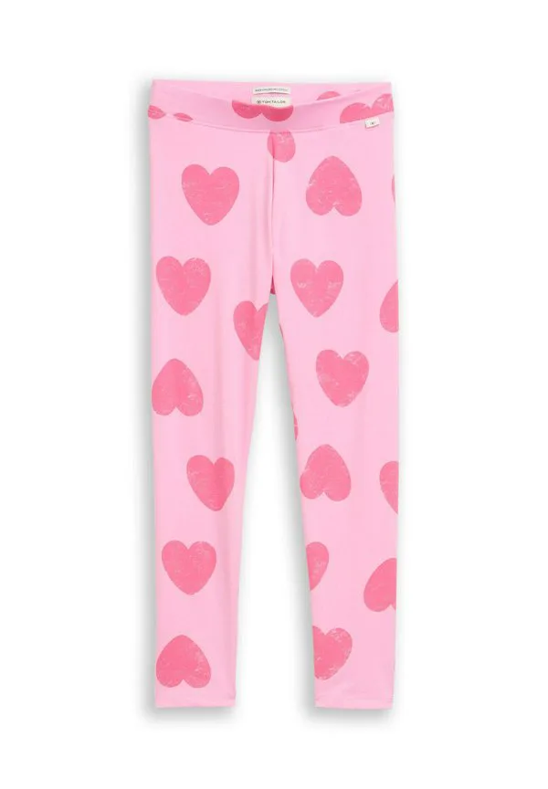 Брюки-Леггинсы mit herzmuster Tom Tailor, Pink Small Heart Print