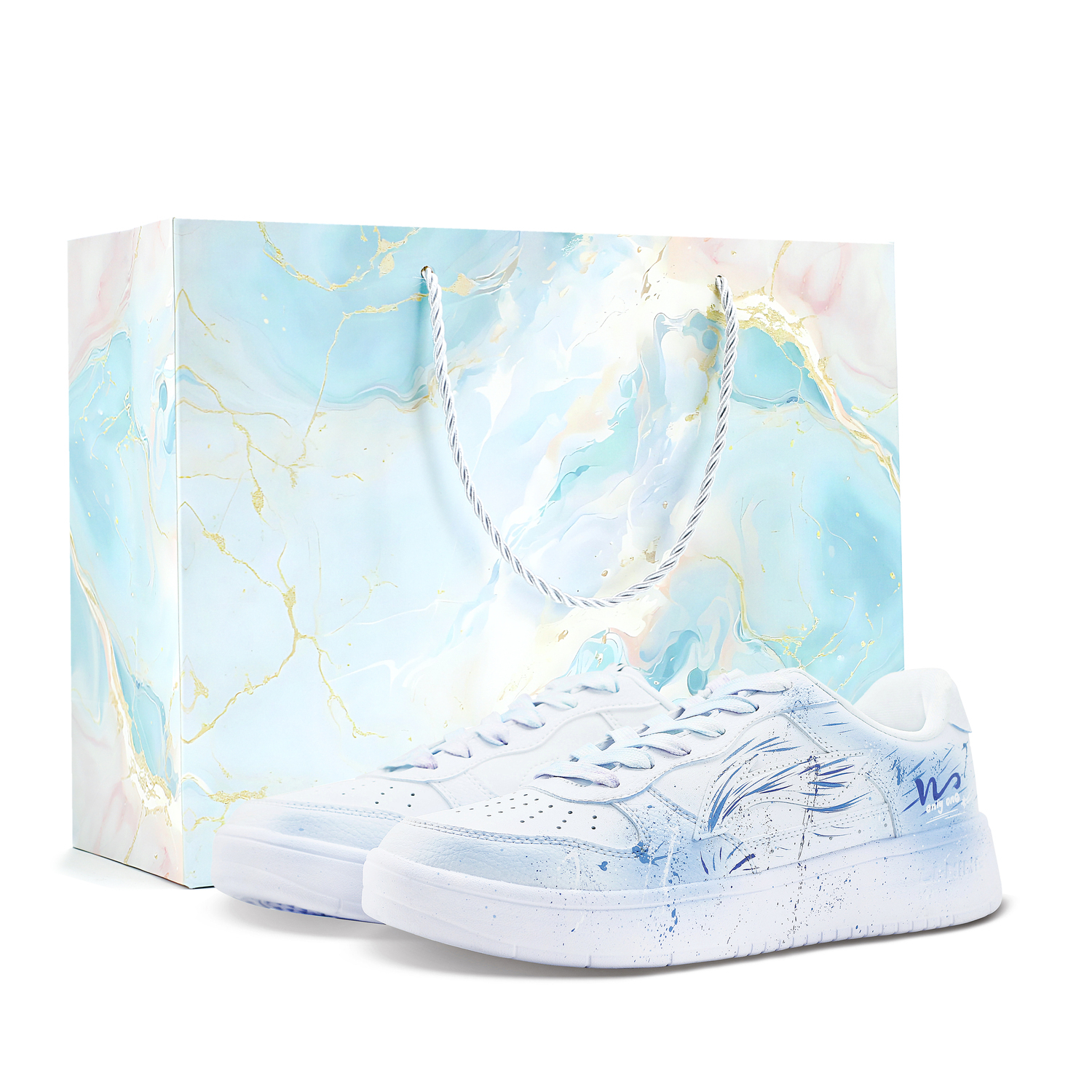 

Низкие скейтбордные кроссовки Li Ning Floating Boat с амортизацией, износостойкие, унисекс., sky синий