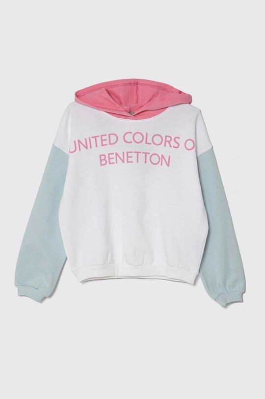 

Детская хлопковая толстовка United Colors of Benetton, белый