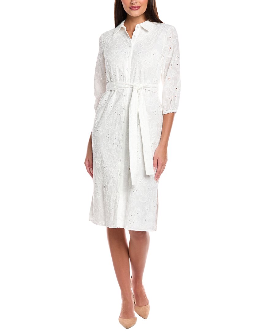 

T Tahari Floral Embroidered Dress