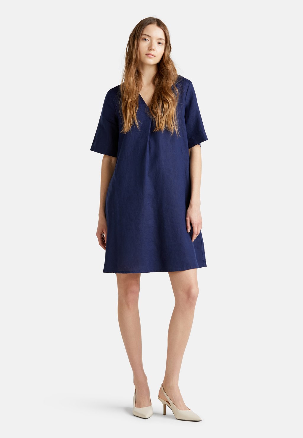 

Повседневное платье SHORT SLEEVE PURE United Colors of Benetton, синий