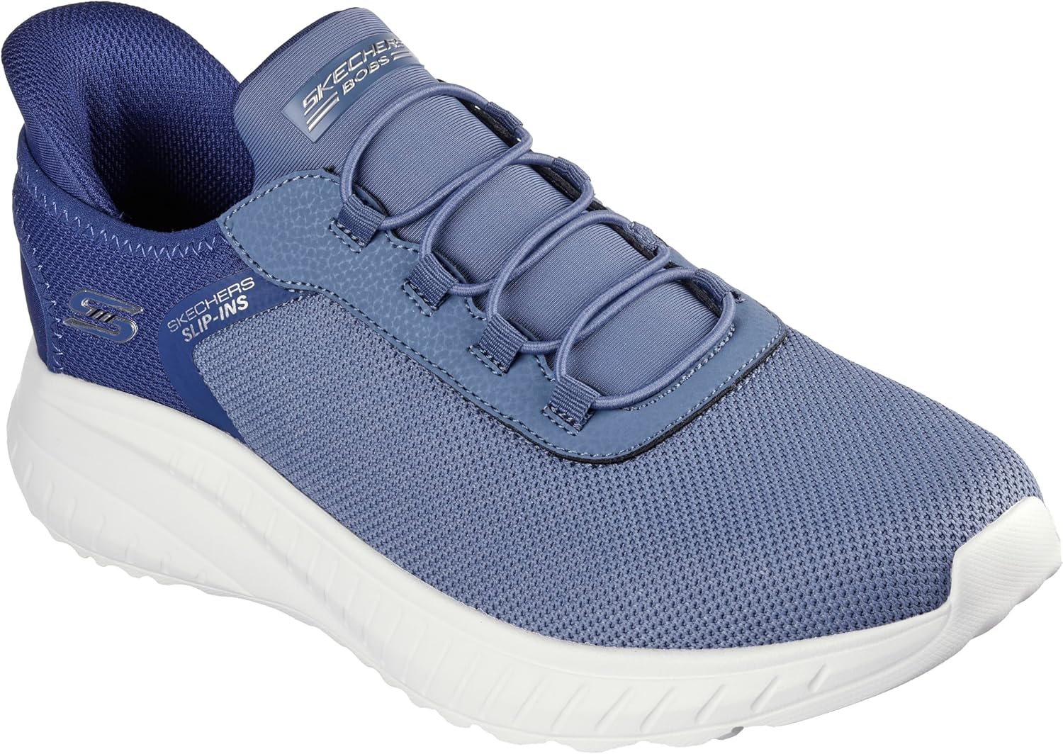 

Мужские кроссовки Skechers Squad Chaos - Прочные слипоны для легкой ходьбы без использования рук, Slate