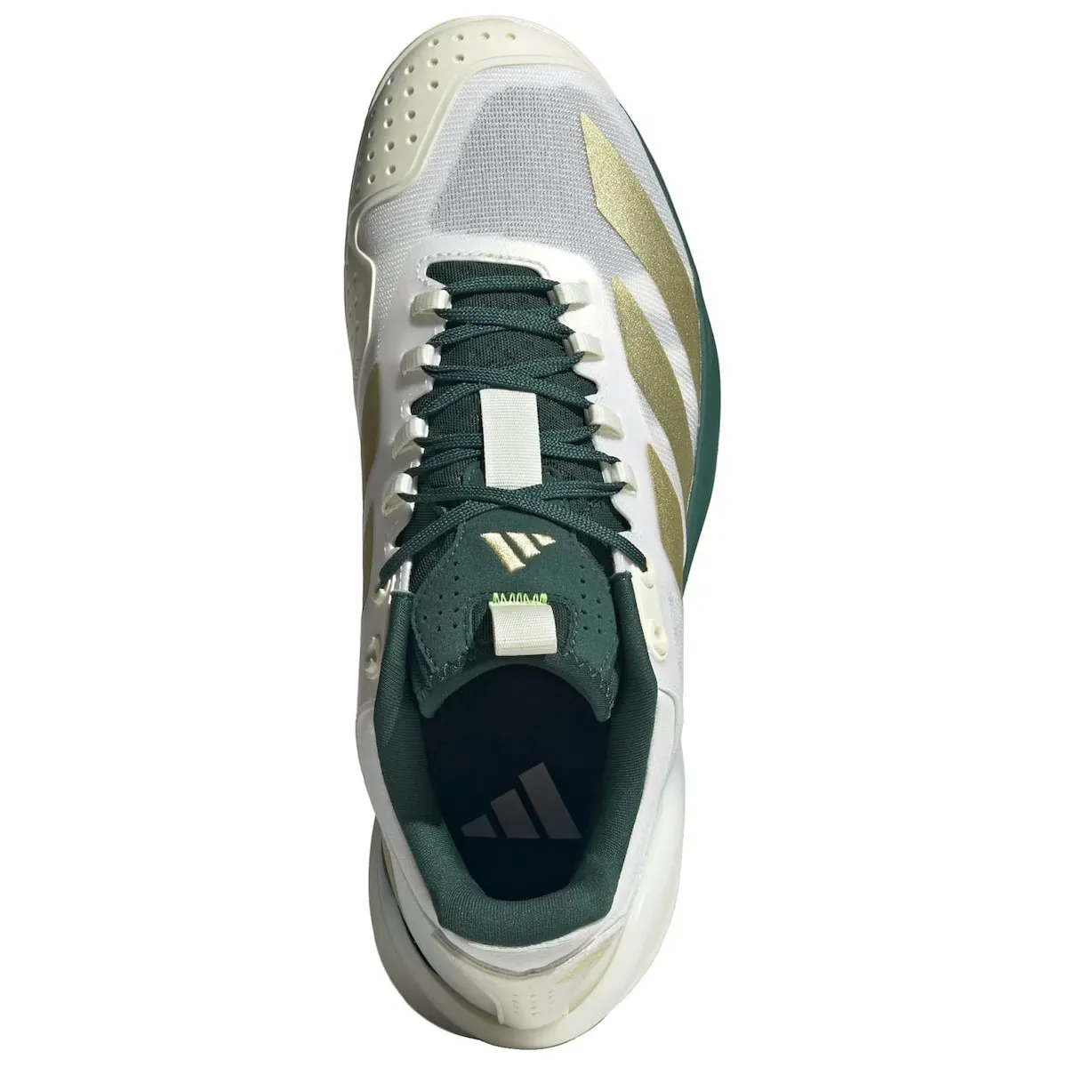 Adidas ADIZERO CYBERSONIC 2 Мужские теннисные кроссовки, белый/зеленый — фото 4