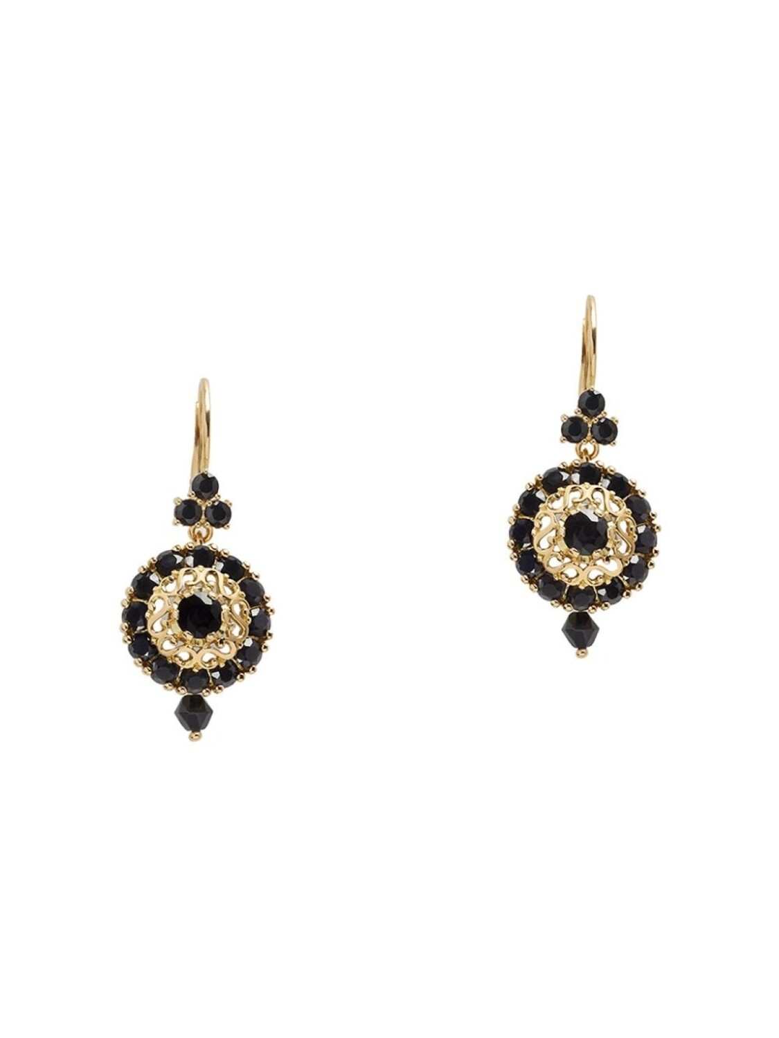 

Серьги из желтого золота с бриллиантами и сапфирами Dolce & Gabbana, золотой