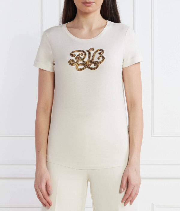 

Футболка Lauren Ralph Lauren Hailly Regular Fit, экрю