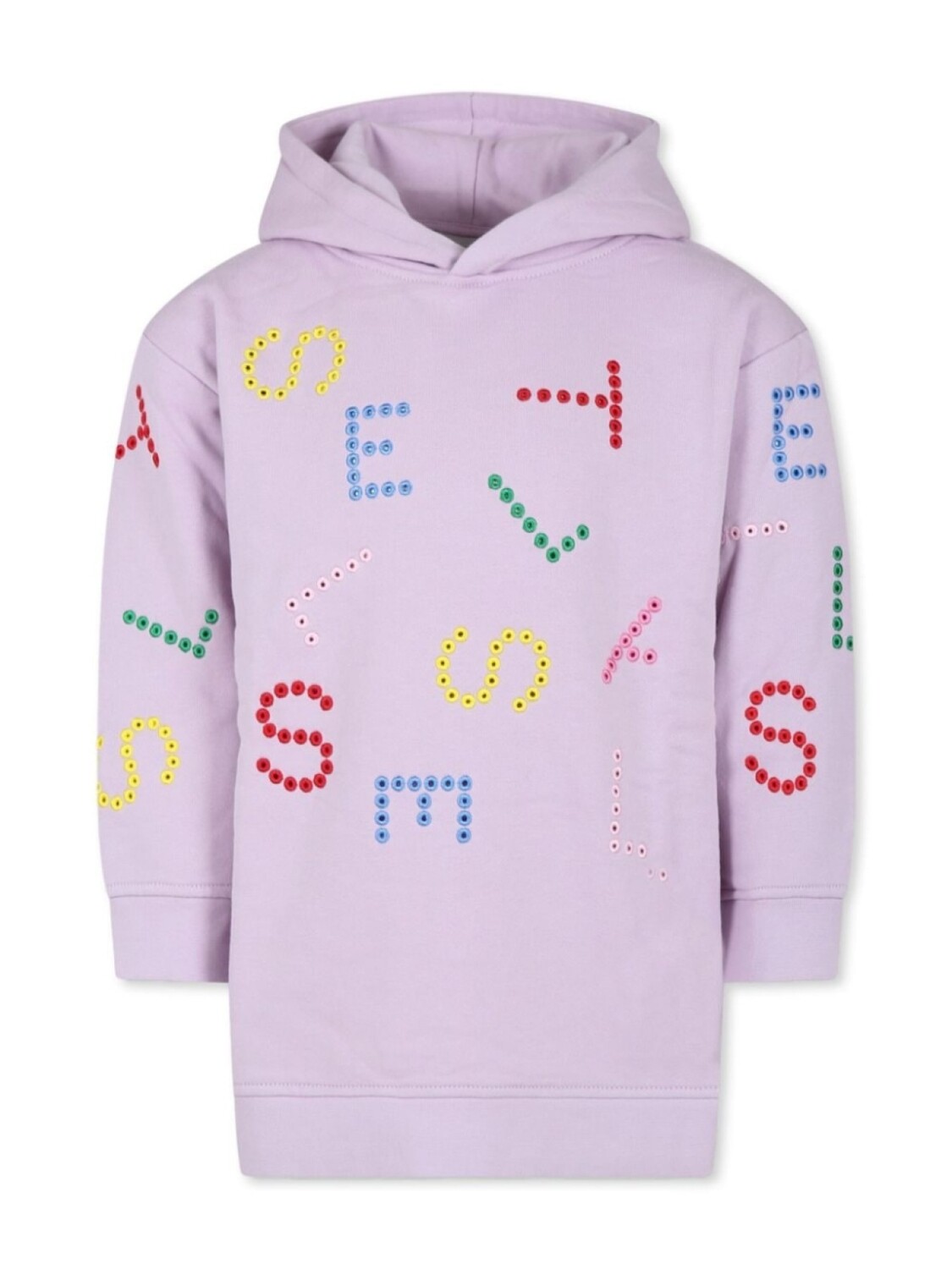 

Stella McCartney Kids платье с капюшоном с узором «Стелла», розовый