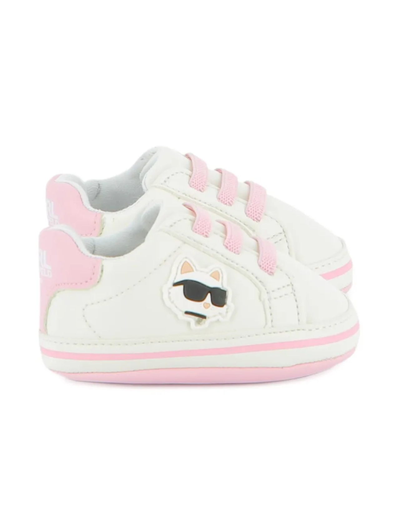 

Karl Lagerfeld Kids кроссовки на шнуровке, белый