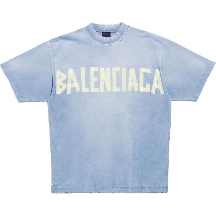 

Balenciaga Футболка, Regular Fit, мужская, синяя, Синий, Balenciaga Футболка, Regular Fit, мужская, синяя