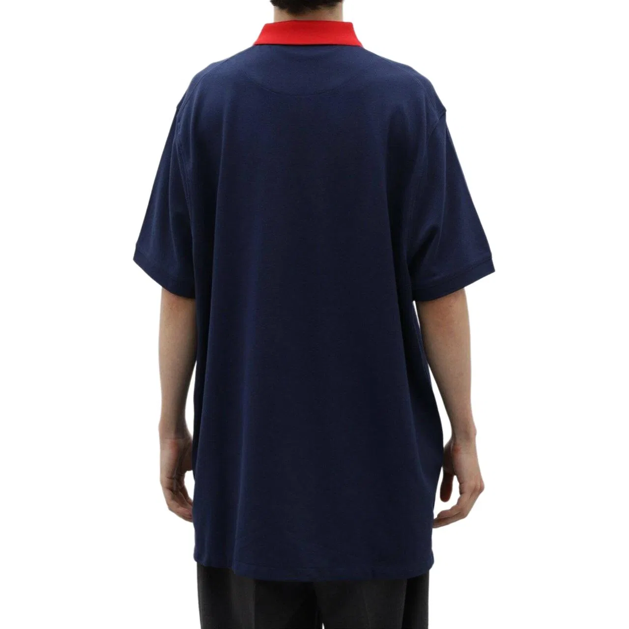 Поло Nike Dri FIT футбольное темно-синее — фото 4