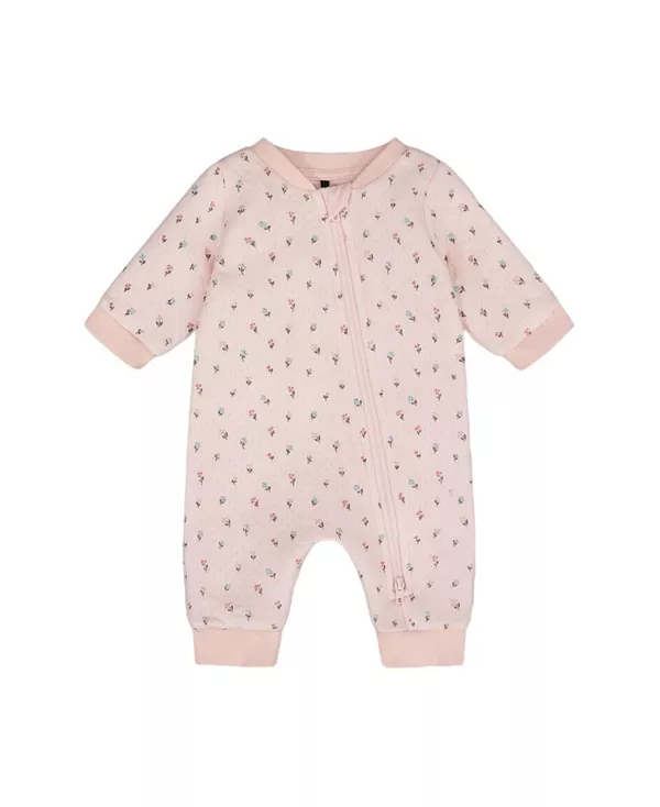 

Детский комбинезон и комбинезон из органического хлопка для девочек. Deux Par Deux, розовый