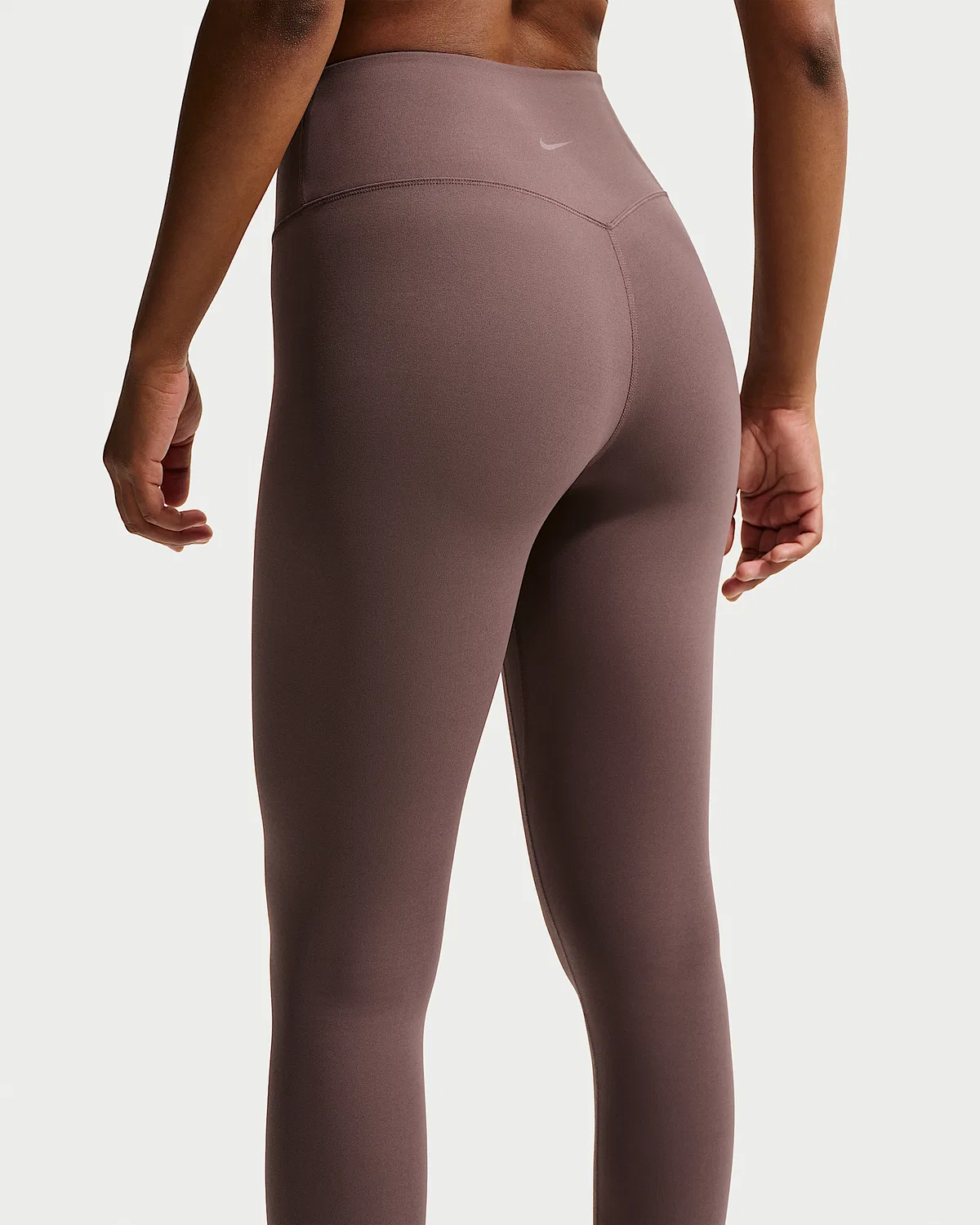 Женские леггинсы Nike Zenvy с высокой талией 7/8, без переднего шва, Tattoo/White — фото 3