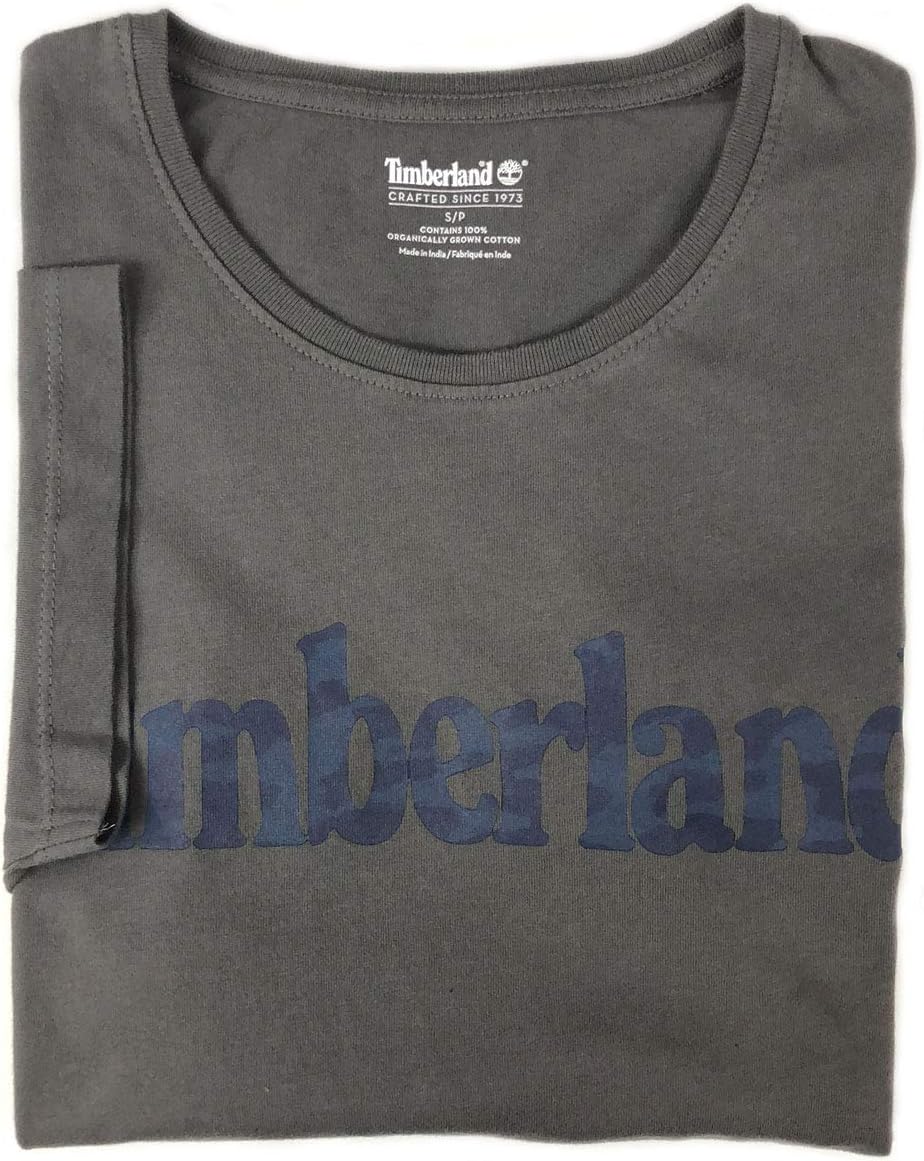 

Мужская хлопковая футболка Timberland с коротким рукавом и камуфляжным линейным логотипом, Charcoal Grey, Черный, Мужская хлопковая футболка Timberland с коротким рукавом и камуфляжным линейным логотипом, Charcoal Grey