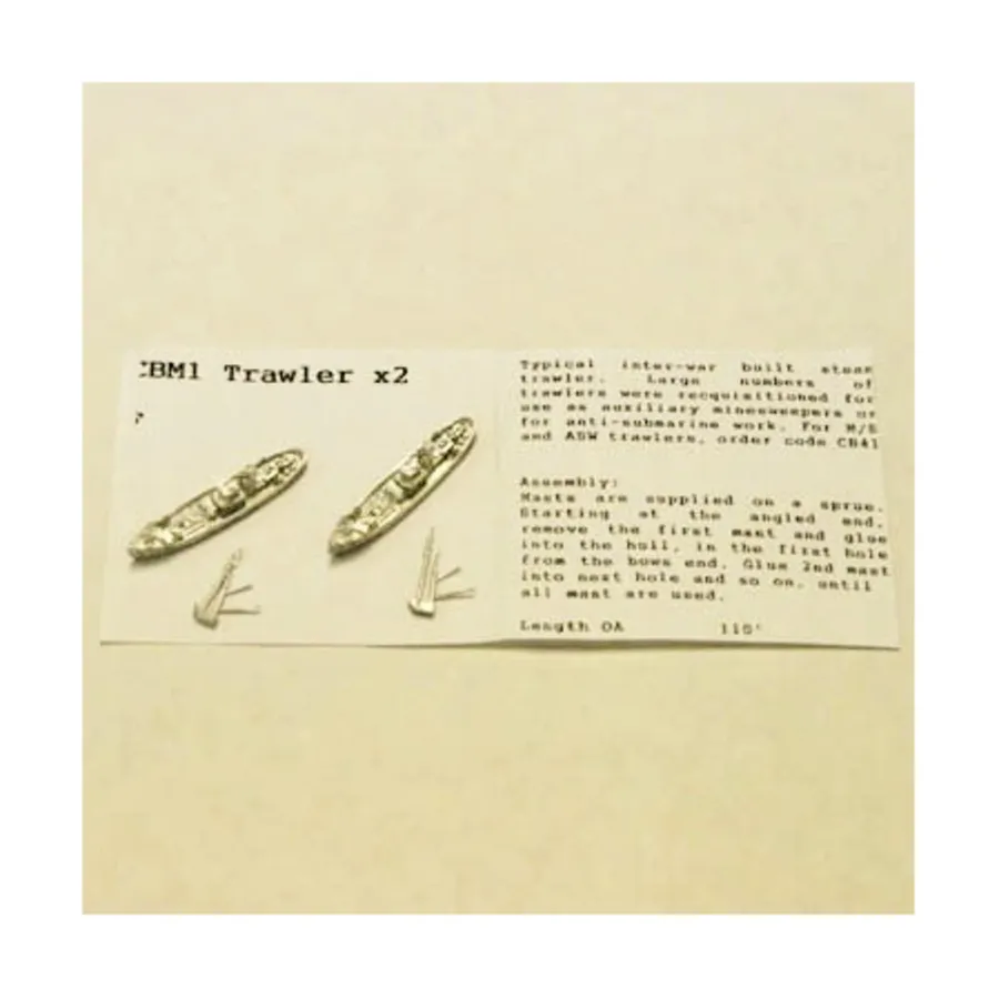 

Траулер, Figurehead Ships - WWII Coastal Forces - Merchants (1:1250) (Noble Miniatures)