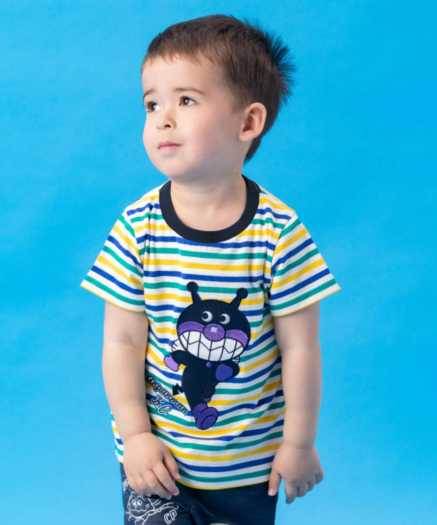 Детская футболка с аппликацией Anpanman ANPANMAN KIDS COLLECTION синяя