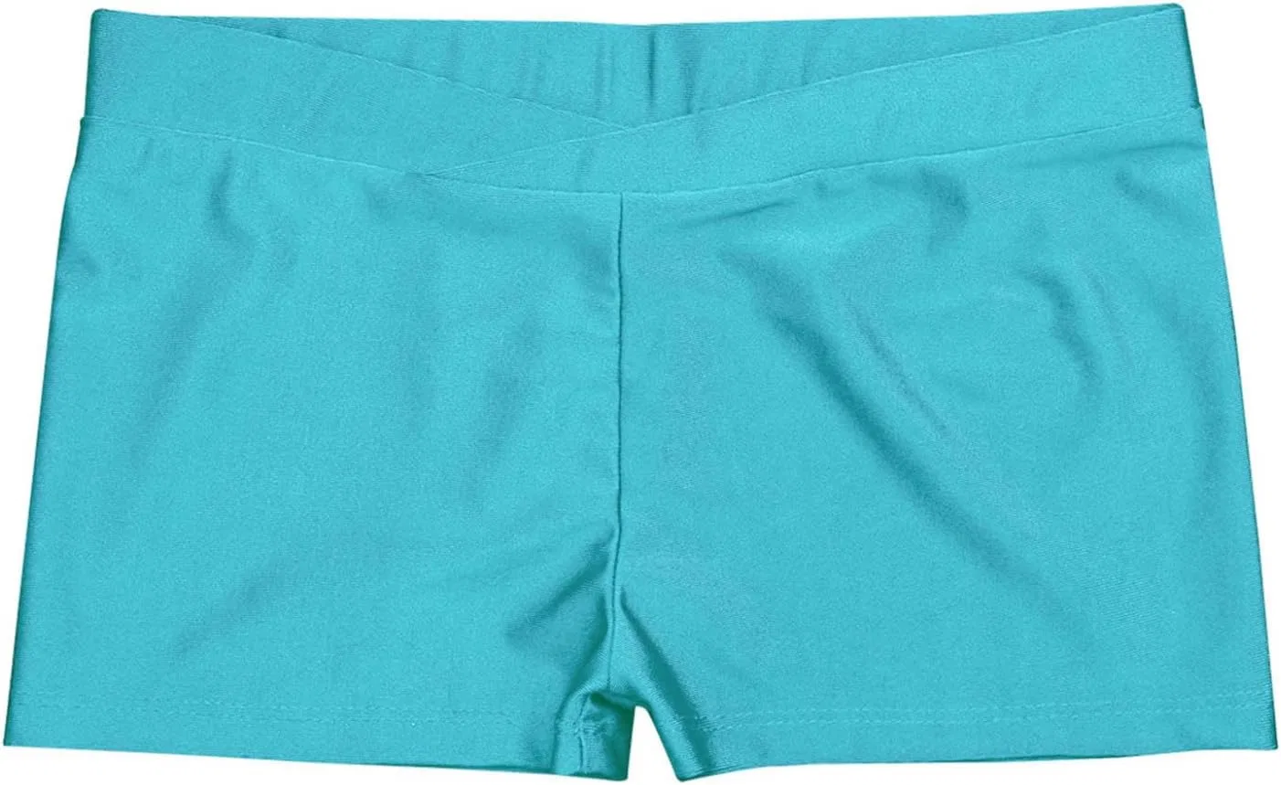 Детские шорты для танцев и гимнастики, Loodgao, Blue Green — фото 4