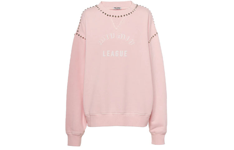 

Свитшот женский розовый Miu Miu