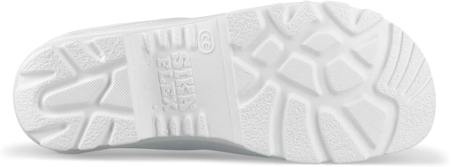 Сабо SIKA Unisex Flex offener, rutschfeste PU-Laufsohle, bequeme Schuhe für medizinisches Personal,weiches LBS-Fußbett, Permair-Leder,stoßdämpfender Clog für Industrie, Küche (HORECA) Arbeit & Freizeit, White — фото 4