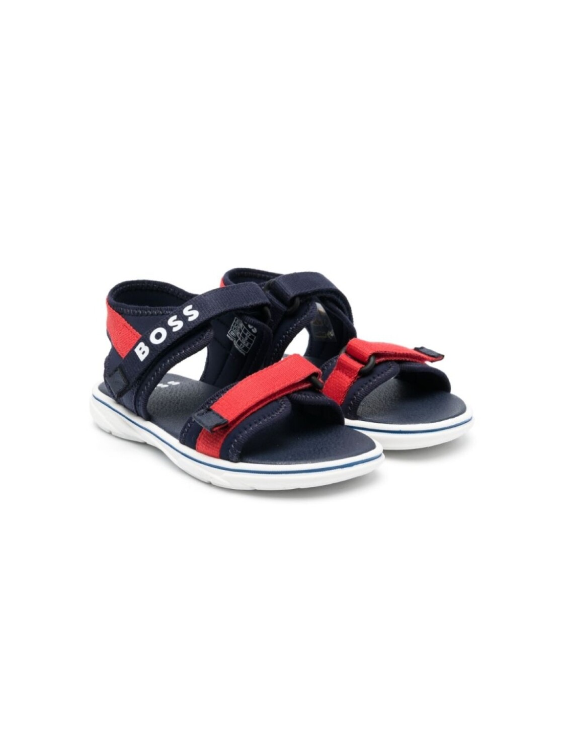 

BOSS Kidswear сандалии на липучках с логотипом, синий