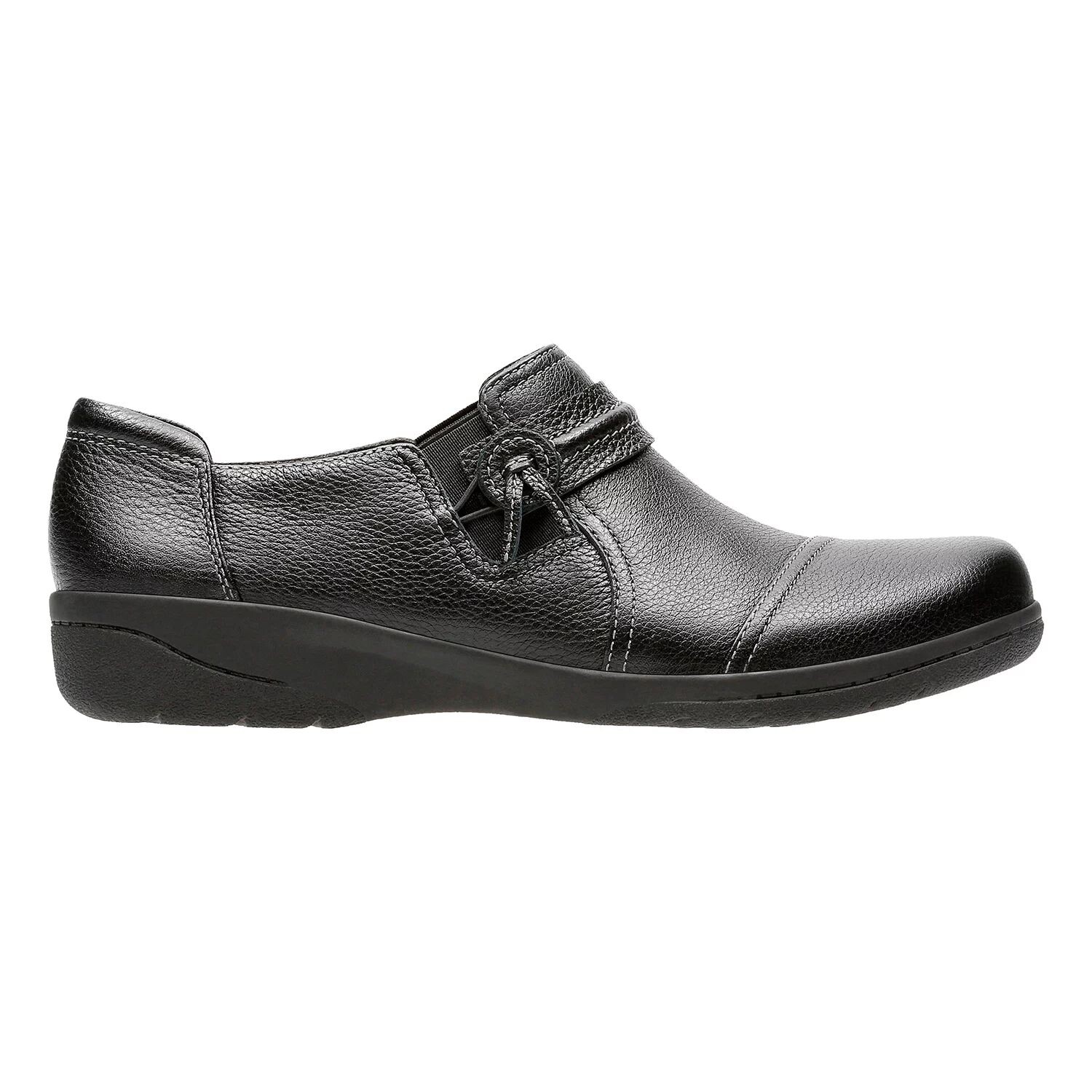 Женские кожаные слипоны Clarks Cheyn Madi Clarks, темно-коричневый — фото 2