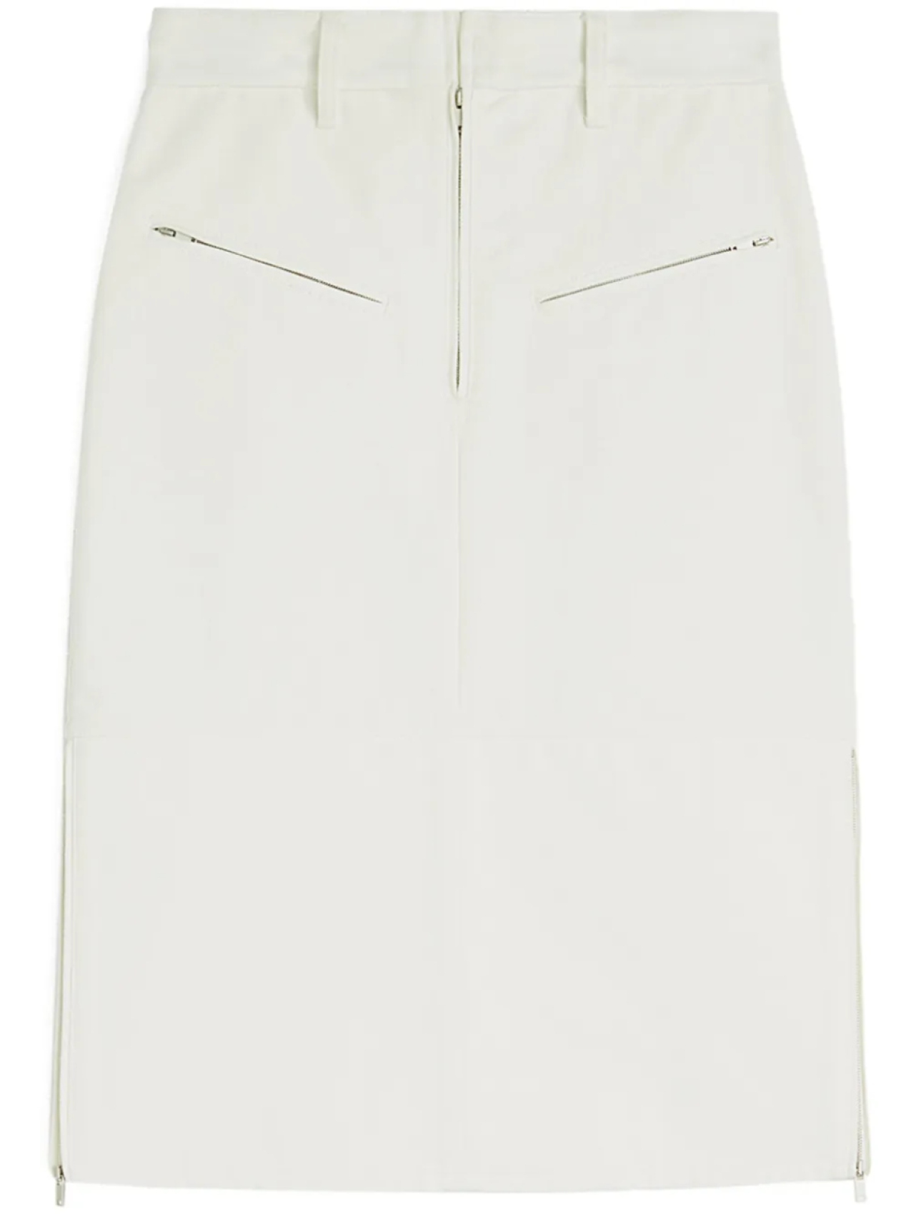 

Джинсовая юбка миди Jil Sander, белый